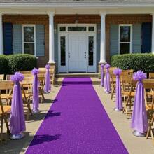Party Night Red Aisle Runner Carpet, Available In Multiple Sizes And Colors, Indoor Outdoor New Year Red Carpet, Wedding Ceremony, Party, Christmas, Thanksgiving Decoration - Black - View 7