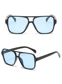 1 Pair Unisex Fashion Glasses, Suitable For Beach, Outdoor Travel, And Vacation, All Season - Multicolor - View 9