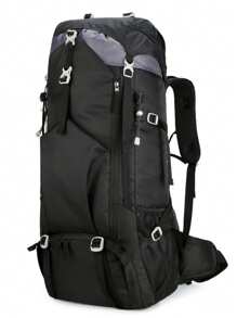 70L大容量徒步背包，徒步背包，尼龙背包，户外旅行包，男士露营背包，户外徒步包，防水轻便户外运动日间包旅行包，独立鞋仓，适用于露营、登山、滑雪和骑行，圣诞节、万圣节、生日礼物 - 彩色 - 查看 17