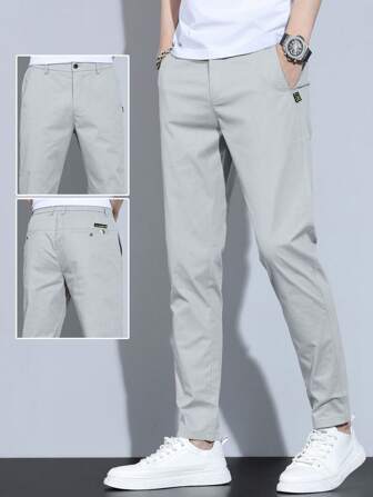 秋季男士休闲纯色简约日常长裤