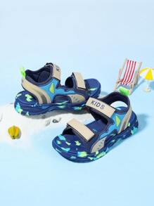 Kids Shoes, Kids Sandals, Kids Sports Sandals, New Summer Model Slip-On Sandals, Boys Shoes, Lightweight Comfortable Beach Shoes - Blue - View 5