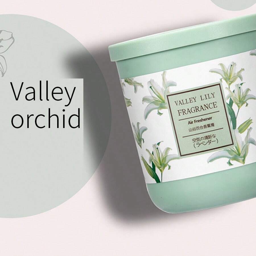 Miniso Valley Lily Aromatherapy Cream, Toilet Car Toilet Indoor Household Long Lasting Aromatherapy Cream (1 PC) - Lily - View 1