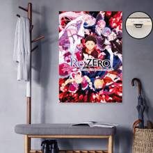 FramedPOSTER  Re Zero - Starting Life In Another World - Anime TV Show Poster/Print (Key Art/Regular) - 框架 - 查看 2