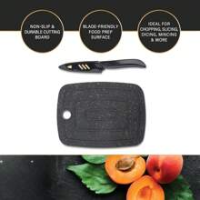 Bar Board With Knife, 2-Piece Set