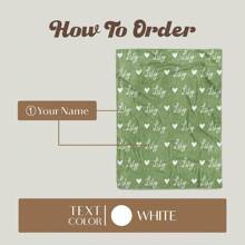 This Personalized Name Blanket Is An Excellent Holiday Gift For Classmates, Friends, And Family. It Can Be Used For Leisure, Relaxation, Camping, And Travel, And Is Also An Ideal Mother's Day Gift. Suitable For Giving To Family, Friends, Or As An Anniversary Gift. - Pink - View 2