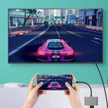1 Stück 3-in-1 USB-C Hub Adapter mit 4K, erweiterbar für Air/Pro, iPhone 15 Pro Max/15 Pro/15 Plus/15, Galaxy S25/S24/S23/S22/S21/S20, USB 3.0 Splitter Ladegerät