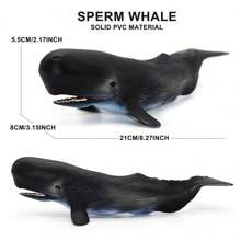 Large Realistic Solid PVC Plastic Ocean Animal Models - Shark, Prehistoric Sea Creatures, Megalodon, Whales Figurines, Decorations, Toys, Holiday Gifts - Multicolor - View 16