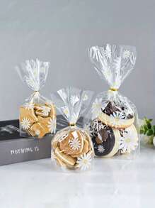 50 件雏菊花糖果袋 - 透明饼干烘焙包装袋 - 婚礼、生日、派对礼物 - 包装用品、DIY 礼品包装用品、派对用品、节日用品 - 彩色 - 查看 2