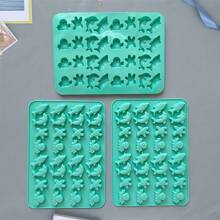 1/3 件创意海洋生物海星和鱼冰块模具，DIY 烘焙饼干和巧克力模具，软糖硅胶模具，DIY 硅胶模具冰块托盘冰块冰块柔软冰块模具冰块模具 - 彩色 - 查看 8