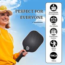 1 Set Of Carbon Fiber Pickleball Paddles: Outdoor Sports Equipment With Honeycomb Design - Includes 2 Paddles, 4 Balls, And A Carrying Bag