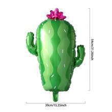 2 Pcs/Set Cactus Foil Ballons, Mexican Carnival Theme Party Decoration Supplies