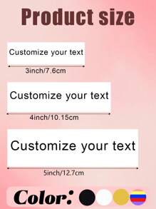 100 Sheets/20 Sheets/1 Sheet Custom Name Or Text Multi Specification Long 5in/4in/3in Multi Specification Color Bright Tear Off Film UV Transfer Sticker, Waterproof And Scratch Resistant Transparent Cooling Label Sticker, Can Customize Name, Text, Blessing Message To Give To Your Favorite Person, Multi-Functional, Adjustable, Exquisite, Adorable, Modern, Colorful, Cute, Comfortable, Stylish, Custom, Office, Tea Room, School, Home, Home Refresh, Back To Customized Stickers, Warm Ambience