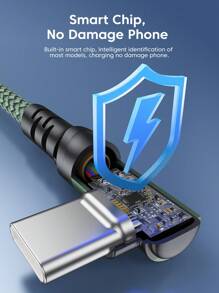 60W 最大功率快充 USB Type-C 数据线，兼容 16/15 系列；3A 最大功率 USB-A 转 Type-C 充电线，兼容三星 Galaxy S23 Ultra、S22、Note 20、Note K60、K50、11、11s、12 Plus、Reno 4、X2、X3 Pro、16、16 Pro Max、15、15 Plus、15 Pro、15 Pro Max；90 度铝合金纳米线缆 - 綠色 - 查看 6