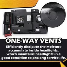 Fit For 88-98 Chevy GMC Sierra C/K Silverado Black LED Tube Headlights Headlamp