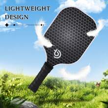 1 Set Of Carbon Fiber Pickleball Paddles: Outdoor Sports Equipment With Honeycomb Design - Includes 2 Paddles, 4 Balls, And A Carrying Bag