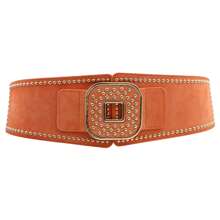 1pc Rivet Cinch Women's Wide Elastic Waist Belts Fashion Stretchy Thick Belts Waistband For Women Dresses Lady Retro Belts Girdle Underbust Corset Western Accessories Rodeo Belts For Women Cowgirls Vintage Belts Autumn Winter Christmas Gifts Belt For Women's Dresses