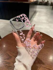 Flower Phone Case 1pc Highly Transparent Flower & Plum Blossom Painted Thick Anti-Drop Protective Phone Case Compatible With IPhone 16/16 Pro/16 Plus/16 Pro Max, IPhone 15 Pro Max, IPhone 13 Series, Galaxy S25/S25 Plus/S25/S25 Ultra, Galaxy A50/A12/A32/A52/A72/A51/A21S/A13/A14, 11 Youth Edition/12 Pro/12/12X, Note 11/9A/9C, Poco X3 NFC, Redmi 10/9/Note 9/12C/Note 11 Pro/10C/Note 8 Pro Phone Case - Multicolor - View 5