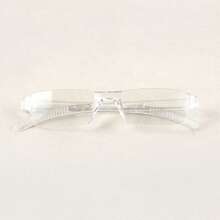 超轻一体式老花镜，透明镜片，防眼疲劳，男女通用设计 - 白色 - 查看 24