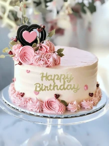 1件/3件/5件/10件「Happy Birthday」PMMA蛋糕插牌，現代字母圖案蛋糕頂部裝飾，適用於生日派對、屋簷與字母「Happy Birthday」蛋糕禮品塔，用於生日派對裝飾、蛋糕裝飾、蛋糕插牌、烘焙用品、廚房家具、烘焙裝飾、烘焙用品、蛋糕用品、節日禮物、節日禮物、裝飾品 - Style D - 查看 5
