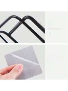 1 pezzo Scaffale organizzatore da bagno, portarotolo di carta igienica impermeabile, montato a parete, anti-ruggine, senza fori, può contenere articoli da toeletta, vasetti per spezie, da cucina e bagno