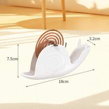1 pièce Porte-spirale anti-moustiques blanc ou noir, de forme d'escargot, moderne et minimaliste, en plastique PP. La poussière ne tombe pas au sol. Convient pour la maison, le bureau, la chambre, le salon