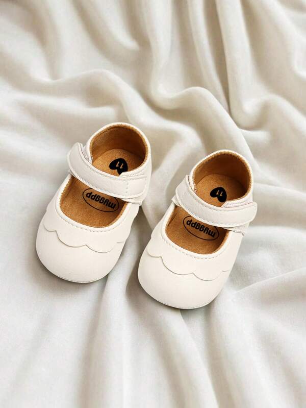Infant Infant Girls Wedding Dress Shoes Bow Ballet Princess Mary Jane Flats Toddler First Walkers Sneaker Newborn Crib Baptism Shoes