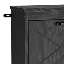 Shoe Cabinet Storage W/ 4 Flip Drawers Sneakers Rack Organizer, Farmhouse Wooden Shoes Storage Organizer For Entryway, Hallway, Closet, Decor Furniture