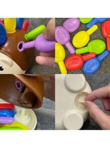 Juguetes Montessori para niños de 1 año,Juguete educativo del erizo ABS para entrenamiento sensorial,Juguetes sensoriales para niños,Juguetes para apilar para niños pequeños,Juguetes educativos para el desarrollo de la concentración del bebé,Juguetes de motricidad fina y sensorial,Juegos para bebés, Juguetes educativos para niños pequeños de 1 a 3 años, Regalo de cumpleaños