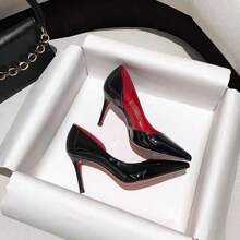 Women Loafers Shoes - 裸色側空9cm[紅底紅內] - 查看 5