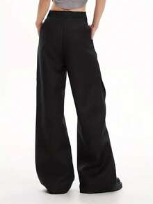 女士休闲办公纯色阔腿裤