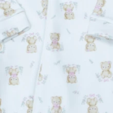 02 Pieces Baby Girl's And Boy's Cold Weather Jumpsuit In Soft Warm Sublimated Printed Jumpsuit With Zipper Easy To Wear Winter Clothes - 白色 - 查看 8