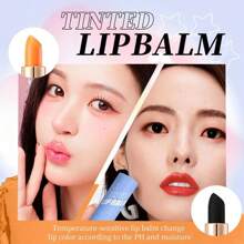 A Color Change Lip Balm TINTED Lip Stick Nourising Moisturizing Lip Make Up Black Color Lip Balm Anti-Drying Lips Skin Care