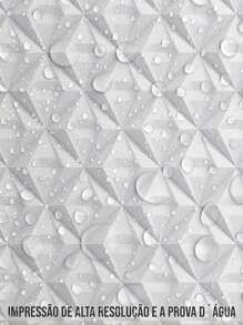 Paper and Wall 3D Effect Wallpaper Roll Self Adhesive Textured Waterproof Bedroom Living Room Office Shower Bathroom Kitchen Kids Room - Hiệu ứng hình học 3D 02 - Xem 2