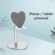 Supporto telescopico a forma di cuore per telefoni cellulari, multifunzionale da tavolo, ideale per guardare serie TV e live streaming, supporto a forma di cuore compatibile con iPad