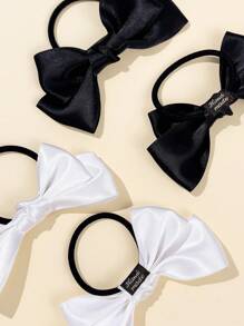 2pcs Elegant Bow Hair Bands, Suitable For Everyday Wear