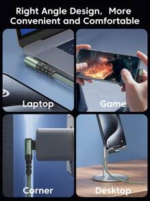 60W 最大功率快充 USB Type-C 数据线，兼容 16/15 系列；3A 最大功率 USB-A 转 Type-C 充电线，兼容三星 Galaxy S23 Ultra、S22、Note 20、Note K60、K50、11、11s、12 Plus、Reno 4、X2、X3 Pro、16、16 Pro Max、15、15 Plus、15 Pro、15 Pro Max；90 度铝合金纳米线缆 - 綠色 - 查看 7