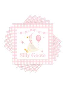 Goose 1st Birthday Party Decoration Tissue,Pink Goose Farm Birthday Party Desktop Decoration Tissue,Suitable For Birthday Parties And Home Decor Napkins