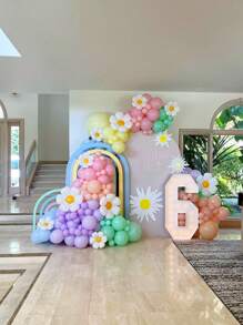 Gänseblümchen Ballons - 96/161 Stücke pastell Regenbogen Ballon Bogen Girlande Set - perfekt für Geburtstage, Baby-Partys, Hochzeiten und Dekorationen!
