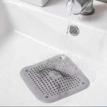 Silicone Bathroom Or Kitchen Drain Cover With Suction Cups And Easy To Clean - Grey - View 6