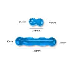 1 Set Crystal Clear Wave Shape Wrist Rest Pad For Mouse Pad, Keyboard Palm Rest, Wrist Support Cushion - Cool & Comfortable