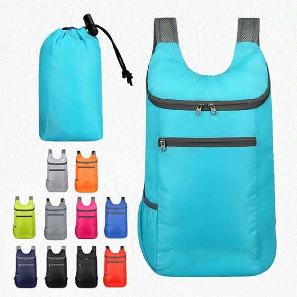 1 Stück Outdoor tragbarer faltbarer leichter Rucksack, vielseitiger Sportrucksack für Reisen, Geschenke & Schule