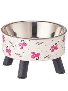 1 Stück Eis-Muster Erhöhter Napf mit Nackenstütze für Haustiere, rutschfeste und verschüttungssichere Hochleistungsfutter- und Wasserschale für Hunde & Katzen - Verschiedenfarbig - Übersicht 19