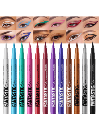 LANGMANNI 1 支防水眼线液笔 - 持久、防晕染、精准笔尖，适合全天使用 - 单支，外观自然，防过敏