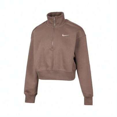 Nike 2025 Women's AS W NSW PHNX FLC QZ CROP Knit Hoodie DQ5768-233