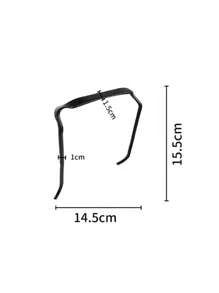 3件套纯色休闲ABS方形发箍，隐形固定发夹发带，时尚设计，多种颜色和款式可选，优雅搭配，女士配饰，发带，发箍，家居，护肤发带头饰 - 彩色 - 查看 8