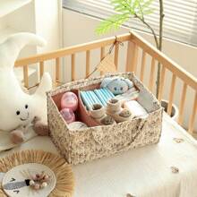 1pc Floral Diaper Caddy Organizer, Stylish Nursery Storage Basket - Gift For Baby Shower, Baby Registry Must Have, Newborn Essentials - Baby Caddy Organizer(Flower Prints In Randomized Positions) - Pastoral Daisy - View 5