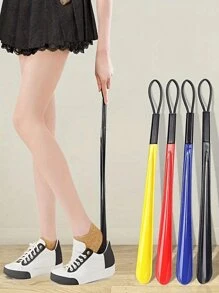 1 Piece / Long Handle Shoe Horn, Shoe Helper, Easy Shoe Access Tool, Plastic Shoe Spoon, Boot Horn, Dressing Aid Stick / Reduces Bending, Smooth Glide Surface, Durable Plastic Construction, Hanging Loop For Easy Storage / For Everyday Shoe Wearing, Putting On Boots, Travel Use / For Adults, Seniors, Individuals With Back Issues, People With Limited Mobility, All Shoe Wearers