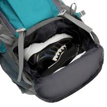 70L大容量徒步背包，徒步背包，尼龙背包，户外旅行包，男士露营背包，户外徒步包，防水轻便户外运动日间包旅行包，独立鞋仓，适用于露营、登山、滑雪和骑行，圣诞节、万圣节、生日礼物 - 彩色 - 查看 7