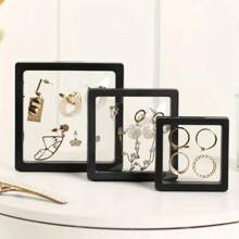1/5/10 Przenośne pudełko ekspozycyjne na biżuterię, odpowiednie na naszyjniki, bransoletki, kolczyki, pierścionki - wielofunkcyjne pudełko wiszące o wysokiej elastyczności do przechowywania i kolekcjonowania akcesoriów - antyoksydacyjny przezroczysty materiał PS Wyświetlacz Produkcja biżuterii Wyświetlacz i materiały opakowaniowe Organizator Pudełko do przechowywania Podróż