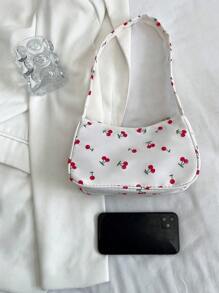 Fashionable New Candy Color Cloud Shaped Shoulder Bag, Cute Underarm Bag , Kawaii - White - View 3